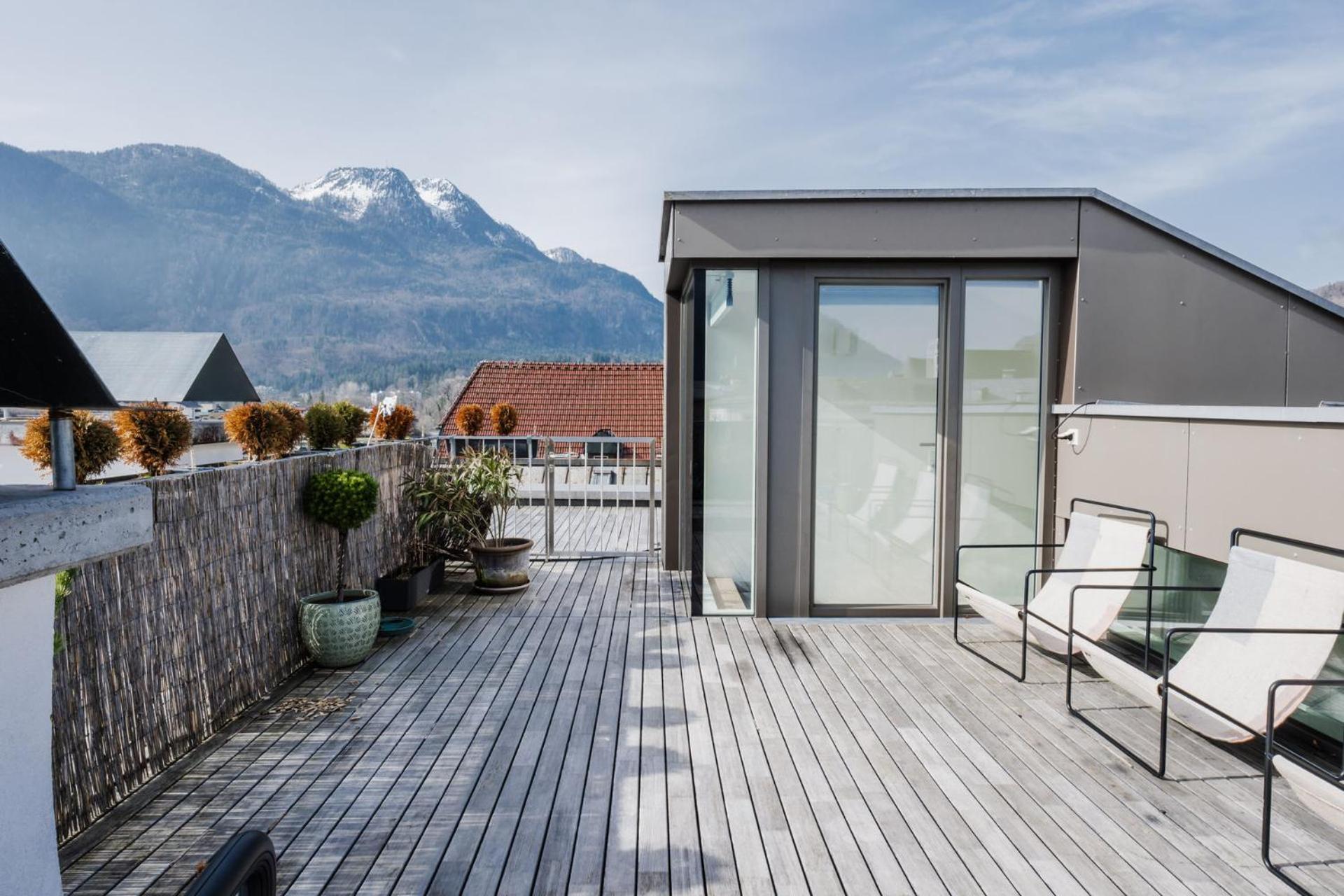 バート・イシュルLuxus Penthouse Mit Panoramablickアパートメント エクステリア 写真